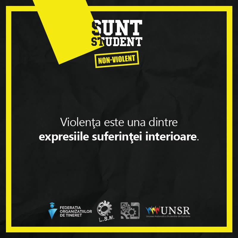 Sunt student non-violent, o campanie LSM Iași