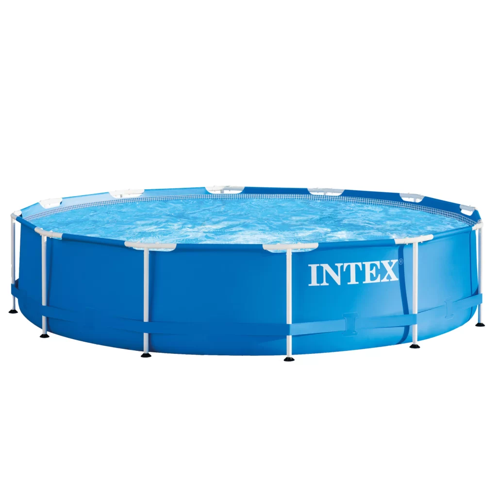 Piscina Intex, cu cadru metalic, rotunda, cu pompa de filtrare, 366 x 76 cm