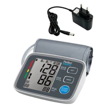 Tensiometru Perfect Medical-PM 02 complet automat cu senzor de mare precizie, Adaptor inclus, Avizat medical