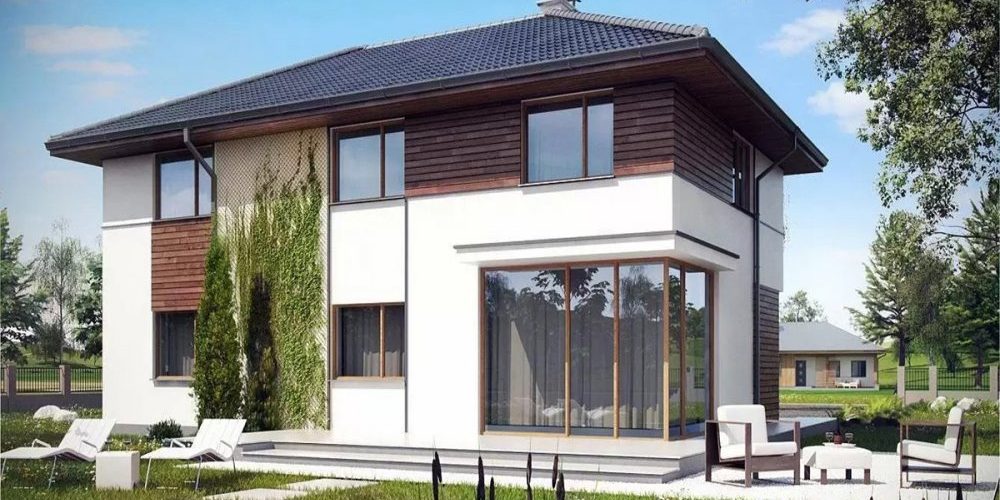 Smart Home Concept: o casă cu etaj, integrată perfect în era tehnologiei avansate